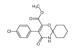 3-(4-Chloro-phenyl)-4-oxo-1-oxa-5-aza-spiro[5.5]undec-2-ene-2-carboxylic acid methyl ester CAS:397887-17-1 manufacturer & supplier