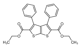 diethyl 3,4-diphenylthieno[2,3-b]thiophene-2,5-dicarboxylate CAS:398117-91-4 manufacturer & supplier