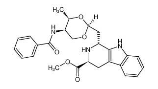 methyl (1R,3S,2'S,4'R,5'R)-1-(5'-benzoylamino-4'-methyl-1',3'-dioxane-2'-yl)-methyl-1,2,3,4-tetrahydrocarboline-3-carboxylate CAS:398118-91-7 manufacturer & supplier