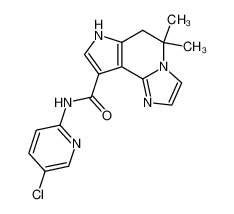 4,4-Dimethyl-5,6-dihydro-4H-1,3a,6-triaza-as-indacene-8-carboxylic acid (5-chloro-pyridin-2-yl)-amide_398120-58-6