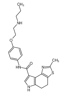 2-Methyl-5,6-dihydro-4H-thiazolo[4,5-e]indole-8-carboxylic acid [4-(2-propylamino-ethoxy)-phenyl]-amide CAS:398124-32-8 manufacturer & supplier