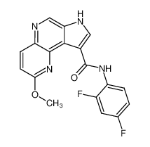 2-Methoxy-7H-pyrrolo[2,3-c][1,5]naphthyridine-9-carboxylic acid (2,4-difluoro-phenyl)-amide CAS:398124-61-3 manufacturer & supplier