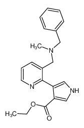 4-{3-[[benzyl-methyl-amino]-methyl]-pyridin-2-yl}-1H-pyrrole-3-carboxylic acid ethyl ester CAS:398125-21-8 manufacturer & supplier