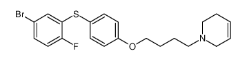 1-(4-(4-((5-bromo-2-fluorophenyl)thio)phenoxy)butyl)-1,2,3,6-tetrahydropyridine CAS:398126-56-2 manufacturer & supplier