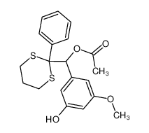 (+/-)-acetic acid (3-hydroxy-5-methoxyphenyl)(2-phenyl[1,3]dithian-2-yl)methyl ester CAS:398142-86-4 manufacturer & supplier