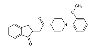 1-[(1-oxoindan-2-yl)acetyl]-4-(o-methoxyphenyl)piperazine CAS:398145-88-5 manufacturer & supplier