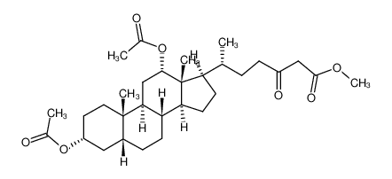 (R)-6-((3R,5R,8R,9S,10S,12S,13R,14S,17R)-3,12-Diacetoxy-10,13-dimethyl-hexadecahydro-cyclopenta[a]phenanthren-17-yl)-3-oxo-heptanoic acid methyl ester CAS:398148-20-4 manufacturer & supplier