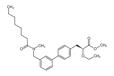 methyl (S)-2-ethoxy-3-{3'-[(methyloctanoyl-amino)-methyl]biphenyl-4-yl}propionate CAS:398151-67-2 manufacturer & supplier