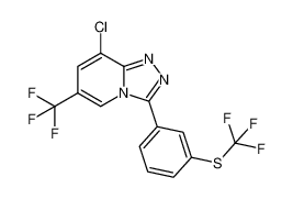 8-chloro-6-(trifluoromethyl)-3-(3-((trifluoromethyl)thio)phenyl)-[1,2,4]triazolo[4,3-a]pyridine CAS:398154-39-7 manufacturer & supplier