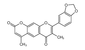 8-Benzo[1,3]dioxol-5-yl-4,7-dimethyl-pyrano[3,2-g]chromene-2,6-dione CAS:39818-53-6 manufacturer & supplier