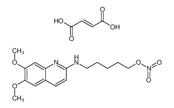 (6,7-Dimethoxy-quinolin-2-yl)-(5-nitrooxy-pentyl)-amine; compound with (E)-but-2-enedioic acid CAS:39843-94-2 manufacturer & supplier