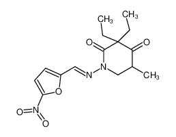 3,3-diethyl-5-methyl-1-[(E)-(5-nitrofuran-2-yl)methylideneamino]piperidine-2,4-dione CAS:39844-63-8 manufacturer & supplier