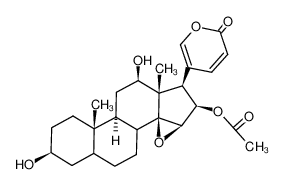 Acetic acid (3S,9S,10S,12R,13S,14S,15R,16R,17R)-3,12-dihydroxy-10,13-dimethyl-17-(6-oxo-6H-pyran-3-yl)-hexadecahydro-20-oxa-cyclopropa[14,15]cyclopenta[a]phenanthren-16-yl ester CAS:39844-93-4 manufacturer & supplier