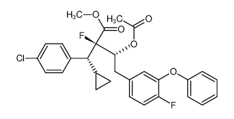 methyl(2R,3R)-3-(acetyloxy)-2-[(R)-(4-chlorophenyl)(cyclopropyl)methyl]-2-fluoro-4-(4-fluoro-3-phenoxyphenyl)butanoate CAS:398453-67-3 manufacturer & supplier