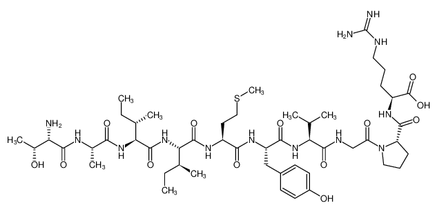 L-threonyl-L-alanyl-L-isoleucyl-L-isoleucyl-L-methionyl-L-tyrosyl-L-valylglycyl-L-prolyl-L-arginine CAS:398466-33-6 manufacturer & supplier