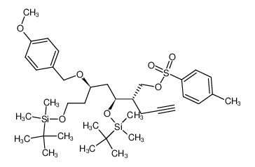 p-toluenesulfonic acid (2S,3S,5R)-3,7-bis-(tert-butyldimethylsilyloxy)-5-(4-methoxybenzyloxy)-2-(prop-2-ynyl)heptyl ester CAS:398477-94-6 manufacturer & supplier