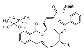 (12E)-(7S,9R,10S)-7-[(2E)-4-azido-4-oxo-but-2-enyl]-9-benzoyloxy-4-(tert-butyldimethylsilyloxy)-10-methyl-7,8,9,10,11,14-hexahydro-6-oxa-benzocyclodecen-5-one CAS:398478-37-0 manufacturer & supplier