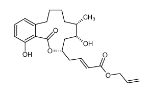 (7S,9R,10S)-7-[(2E)-3-(carboallyloxy)prop-2-enyl]-4,9-dihydroxy-10-methyl-7,8,9,10,11,12,13,14-octahydro-6-oxa-benzocyclodecen-5-one CAS:398478-70-1 manufacturer & supplier