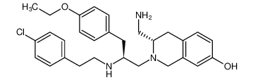 (S)-3-(aminomethyl)-2-((S)-2-((4-chlorophenethyl)amino)-3-(4-ethoxyphenyl)propyl)-1,2,3,4-tetrahydroisoquinolin-7-ol CAS:398481-43-1 manufacturer & supplier