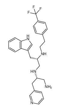 (S)-N1-((S)-1-amino-3-(pyridin-3-yl)propan-2-yl)-3-(1H-indol-3-yl)-N2-(4-(trifluoromethyl)phenethyl)propane-1,2-diamine CAS:398483-06-2 manufacturer & supplier