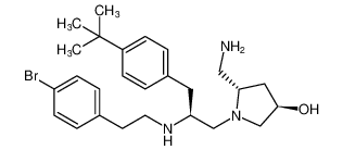 (3R,5S)-5-(aminomethyl)-1-((S)-2-((4-bromophenethyl)amino)-3-(4-(tert-butyl)phenyl)propyl)pyrrolidin-3-ol CAS:398483-90-4 manufacturer & supplier