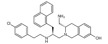 (S)-3-(aminomethyl)-2-((S)-2-((4-chlorophenethyl)amino)-3-(naphthalen-1-yl)propyl)-1,2,3,4-tetrahydroisoquinolin-7-ol CAS:398484-63-4 manufacturer & supplier