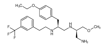 (S)-N1-((R)-1-amino-3-methoxypropan-2-yl)-3-(4-ethoxyphenyl)-N2-(3-(trifluoromethyl)phenethyl)propane-1,2-diamine CAS:398485-52-4 manufacturer & supplier