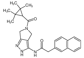 N-{5-[(2,2,3,3-tetramethylcyclopropyl)carbonyl]-4,6-dihydropyrrolo[3,4-c]pyrazol-3-yl}-2-(2-naphthyl)acetamide CAS:398493-56-6 manufacturer & supplier