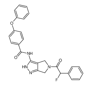 N-{5-(2-fluoro-2-phenylacetyl)-4,6-dihydropyrrolo[3,4-c]pyrazol-3-yl}-4-phenoxybenzamide CAS:398493-73-7 manufacturer & supplier