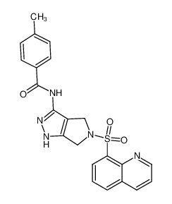 N-{5-(8-quinoline)sulfonyl-4,6-dihydropyrrolo[3,4-c]pyrazol-3-yl}-p-toluic amide CAS:398495-74-4 manufacturer & supplier