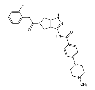 N-{5-(2-fluoro-2-phenylacetyl)-4,6-dihydropyrrolo[3,4-c]pyrazol-3-yl}-4-(4-methylpiperazino)benzamide CAS:398495-92-6 manufacturer & supplier