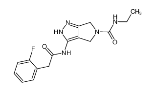 N-{5-ethylaminocarbonyl-4,6-dihydropyrrolo[3,4-c]pyrazol-3-yl}-2-fluorophenylacetamide CAS:398499-37-1 manufacturer & supplier