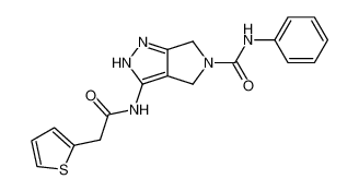 N-{5-phenylaminocarbonyl-4,6-dihydropyrrolo[3,4-c]pyrazol-3-yl}-thiophene-2-acetamide CAS:398500-18-0 manufacturer & supplier