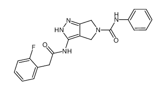 N-{5-phenylaminocarbonyl-4,6-dihydropyrrolo[3,4-c]pyrazol-3-yl}-2-fluorophenylacetamide CAS:398500-52-2 manufacturer & supplier