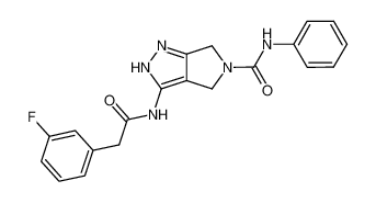 N-{5-phenylaminocarbonyl-4,6-dihydropyrrolo[3,4-c]pyrazol-3-yl}-3-fluorophenylacetamide CAS:398500-54-4 manufacturer & supplier