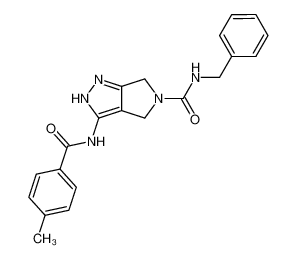 N-{5-benzylaminocarbonyl-4,6-dihydropyrrolo[3,4-c]pyrazol-3-yl}-p-toluic amide CAS:398501-22-9 manufacturer & supplier