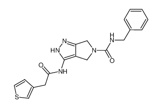 N-{5-benzylaminocarbonyl-4,6-dihydropyrrolo[3,4-c]pyrazol-3-yl}-thiophene-3-acetamide CAS:398501-34-3 manufacturer & supplier