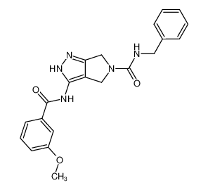 N-{5-benzylaminocarbonyl-4,6-dihydropyrrolo[3,4-c]pyrazol-3-yl}-3-methoxybenzamide CAS:398501-60-5 manufacturer & supplier