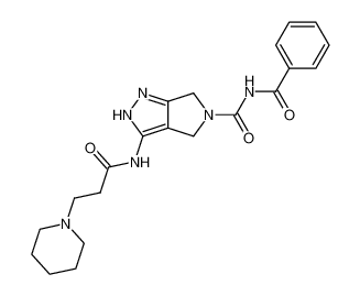 N-{5-benzoylaminocarbonyl-4,6-dihydropyrrolo[3,4-c]pyrazol-3-yl}-1-piperidinepropionamide CAS:398503-15-6 manufacturer & supplier