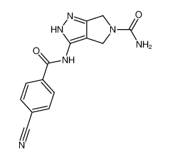 N-{5-aminocarbonyl-4,6-dihydropyrrolo[3,4-c]pyrazol-3-yl}-4-cyanobenzamide CAS:398503-84-9 manufacturer & supplier