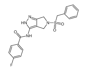 N-{5-benzylsulfonyl-4,6-dihydropyrrolo[3,4-c]pyrazol-3-yl}-4-fluorobenzamide CAS:398506-54-2 manufacturer & supplier