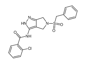 N-{5-benzylsulfonyl-4,6-dihydropyrrolo[3,4-c]pyrazol-3-yl}-2-chlorobenzamide CAS:398506-77-9 manufacturer & supplier