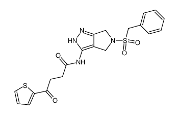 N-{5-benzylsulfonyl-4,6-dihydropyrrolo[3,4-c]pyrazol-3-yl}-3-(2-thenoyl)-propionamide CAS:398506-91-7 manufacturer & supplier