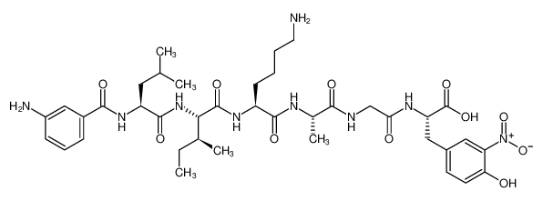 L-Tyrosine,N-(3-aminobenzoyl)-L-leucyl-L-isoleucyl-L-lysyl-L-alanylglycyl-3-nitro- CAS:398508-72-0 manufacturer & supplier