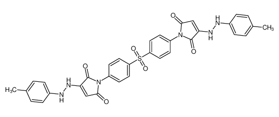 1H-Pyrrole-2,5-dione,1,1'-(sulfonyldi-4,1-phenylene)bis[3-[2-(4-methylphenyl)hydrazino]- CAS:398509-33-6 manufacturer & supplier