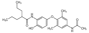 N-(5-(4-acetamido-2,6-dimethylphenoxy)-2-hydroxyphenyl)-2-propylpentanamide CAS:398523-78-9 manufacturer & supplier