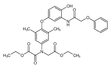 ethyl 2-((2-ethoxy-2-oxoethyl)(4-(4-hydroxy-3-(2-phenoxyacetamido)phenoxy)-3,5-dimethylphenyl)amino)-2-oxoacetate CAS:398524-31-7 manufacturer & supplier