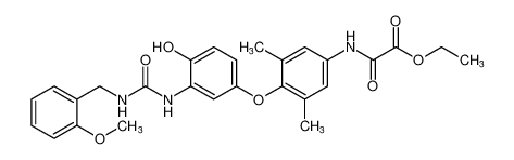 ethyl 2-((4-(4-hydroxy-3-(3-(2-methoxybenzyl)ureido)phenoxy)-3,5-dimethylphenyl)amino)-2-oxoacetate CAS:398524-57-7 manufacturer & supplier