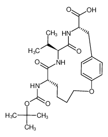 (7S)-tert-butoxycarbonylamino-(10S)-isopropyl-8,11-dioxo-2-oxa-9,12-diaza-bicyclo[13.2.2]nonadeca-1(18),15(19),16-triene-(13S)-carboxylic acid CAS:398526-20-0 manufacturer & supplier