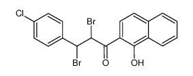 2,3-dibromo-3-(4-chloro-phenyl)-1-(1-hydroxy-naphthalen-2-yl)-propan-1-one CAS:39875-90-6 manufacturer & supplier